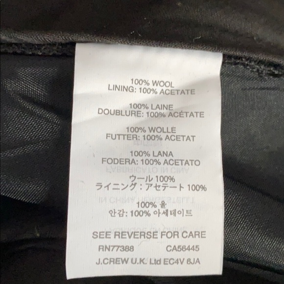 J. CREW CROSBY SATIN STRIPED SUIT PANTS - Picture 11 of 12